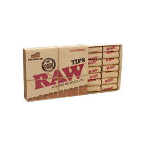 Raw 949 Unbleached Pre-Rolled Tips 21ct - 20pk Display 